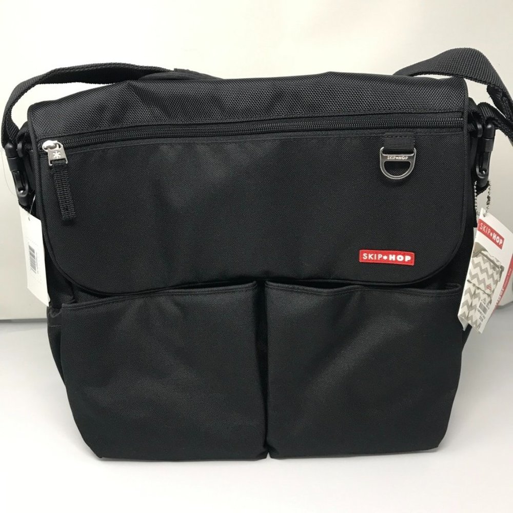 Skip Hop Dash Signature Messenger Diaper Bags - Black